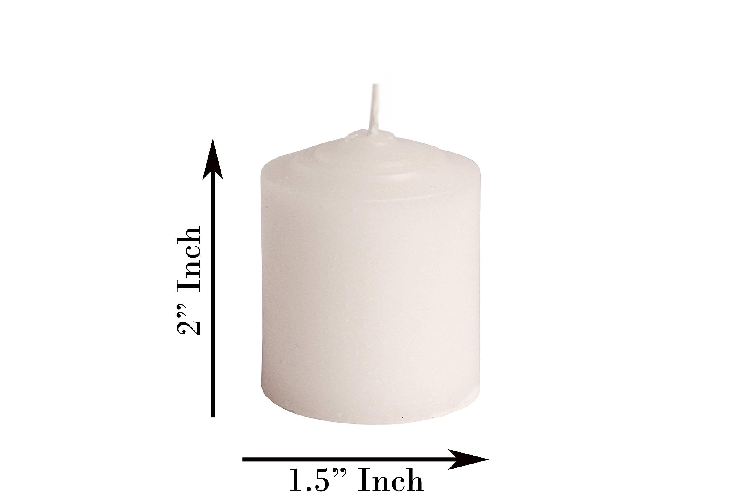 Pure Indian Candle Handpourd Jasmine Scented White Wax Votive Candle PIC2019VC007 (Pack of 4 Pcs.) Burn Time 10 Hrs.